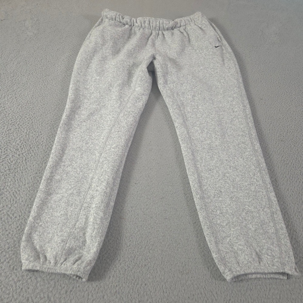 Nike Sweatpants Mens XL Gray Sportswear Club Fleece Bungee Jogger Heathered Knit